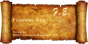 Fischner Eta névjegykártya